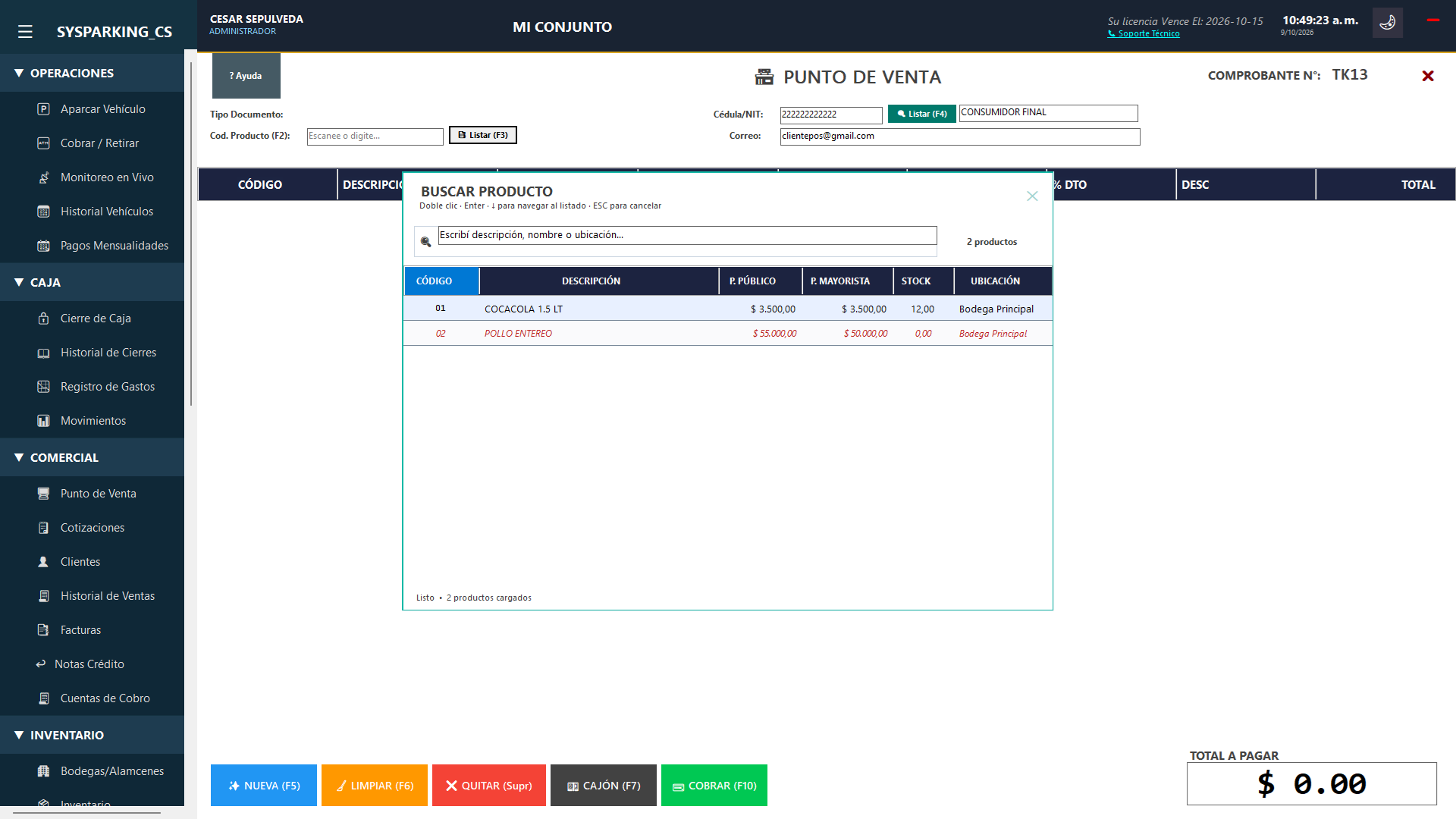 Punto de Venta — buscador de productos